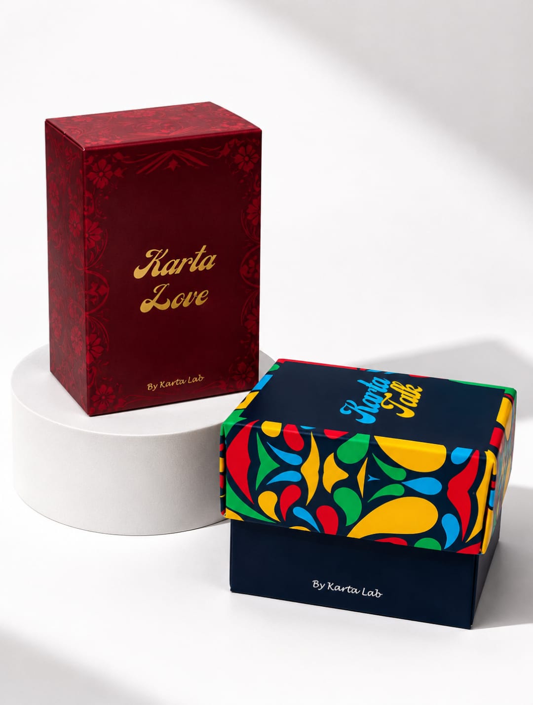 Les deux jeux Karta Lab : Karta Love et Karta Talk